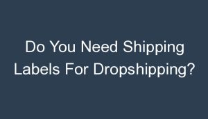 Read more about the article Do You Need Shipping Labels For Dropshipping?