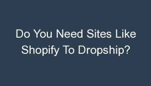 Read more about the article Do You Need Sites Like Shopify To Dropship?