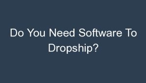 Read more about the article Do You Need Software To Dropship?