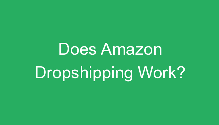 You are currently viewing Does Amazon Dropshipping Work?