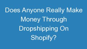 Read more about the article Does Anyone Really Make Money Through Dropshipping On Shopify?