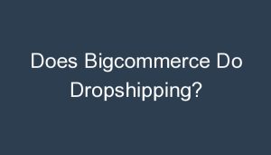 Read more about the article Does Bigcommerce Do Dropshipping?