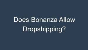 Read more about the article Does Bonanza Allow Dropshipping?
