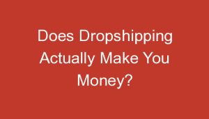 Read more about the article Does Dropshipping Actually Make You Money?