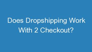 Read more about the article Does Dropshipping Work With 2 Checkout?