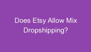 Read more about the article Does Etsy Allow Mix Dropshipping?