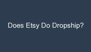 Read more about the article Does Etsy Do Dropship?