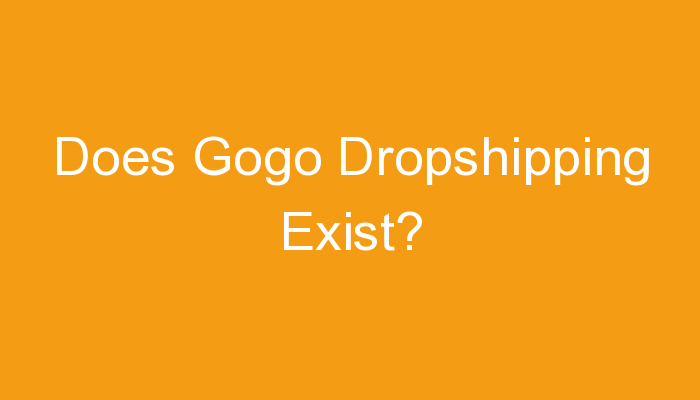 Read more about the article Does Gogo Dropshipping Exist?