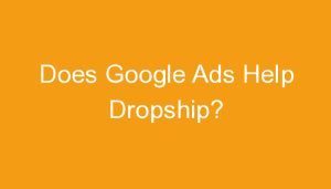Read more about the article Does Google Ads Help Dropship?