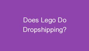 Read more about the article Does Lego Do Dropshipping?
