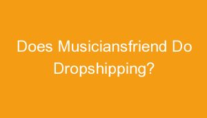 Read more about the article Does Musiciansfriend Do Dropshipping?